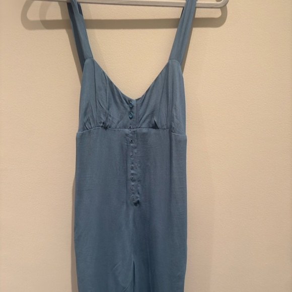 NWOT- Urban Outfitters Blue Jumpsuit Button Front Size XS - Picture 1 of 9